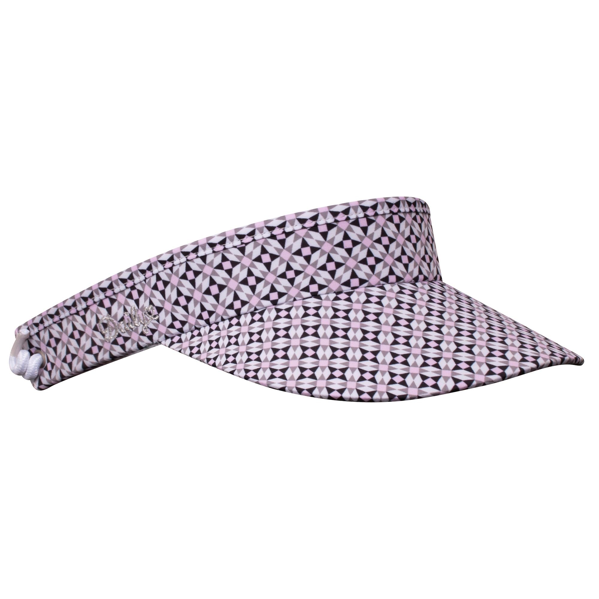 Daily Sports Print Ladies Golf Visor Mosaic Medle